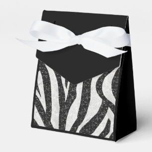 Caixa elegante do favor do impressão da zebra