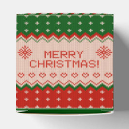 Caixa Favor "CHRISTMAS KNIT" Caixa de Presente