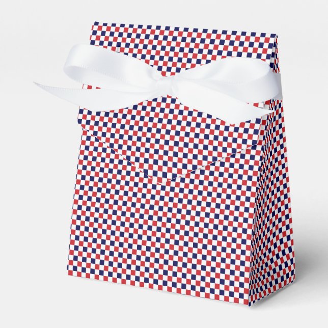 CAIXA FAVORÁVEL, Vermelha, Branca, Azul, Gingham-F (Frente)