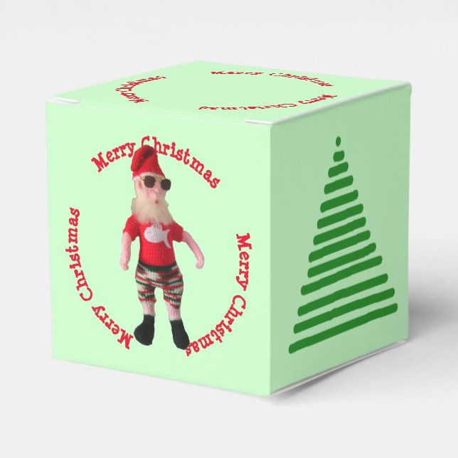 Caixa Favorita - Feliz Natal Papai Noel e Árvore (Frente)