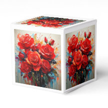 Caixa Favorita - Obra de arte das Rosas Vermelhas