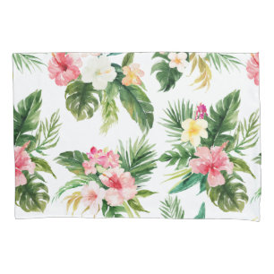Caixa floral tropical do travesseiro do teste