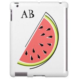 Caixa iPad com fatia de melancia 'Monograma'