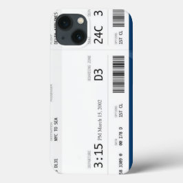 caixa iphone 7/8 do bilhete de avião