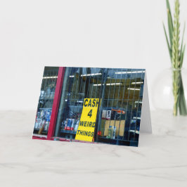 Caixa para o cartão de coisas estranhas