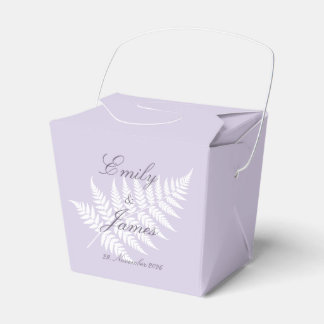 Caixa Pequena de Presente de Casamento Lavanda Sua