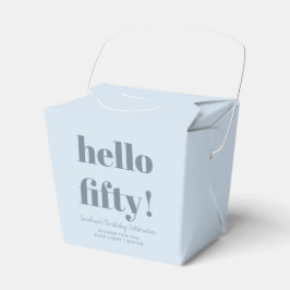 Caixa Personalizada Bold Soft Blue Aniversário de 