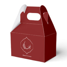 Caixa Personalizada Burgundy Ramadan Kareem Favor