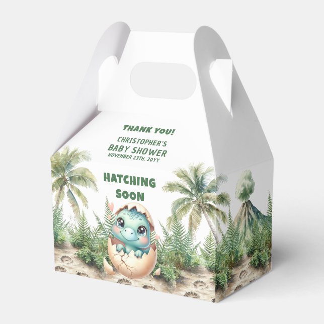 Caixa Personalizada de Dinossauro de Rapaz Soon (Frente)