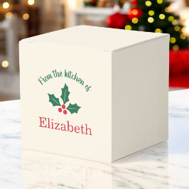 Caixa Personalizada de Natal Cozinha Festa de Nata