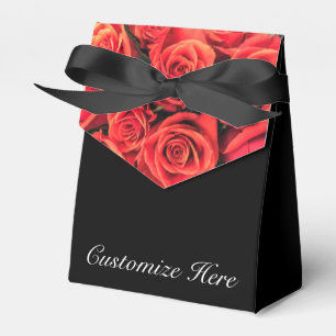 Caixa personalizada do favor da barraca dos rosas
