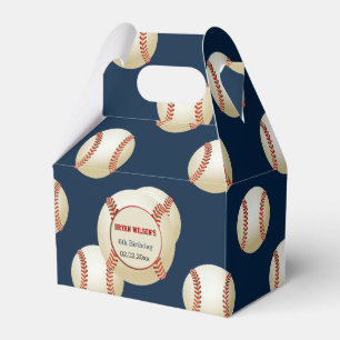 Caixa personalizada tema do favor do basebol do