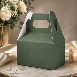 Caixa Presente de Luxo com Padrão Verde Elegante p