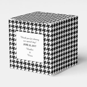 Caixa preta do favor do casamento de Houndstooth