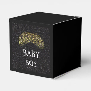 Caixa preta/Dourado de Bling do Moustache de