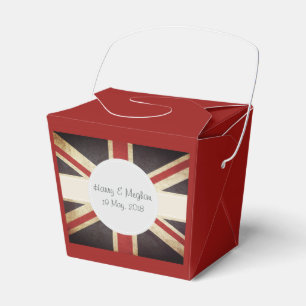 Caixa Wedding real do favor de Union Jack
