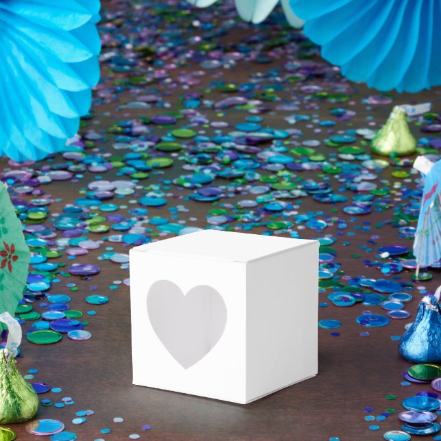 Caixas Brancas Personalizadas – Estilo Coração 2x2 (Festa)