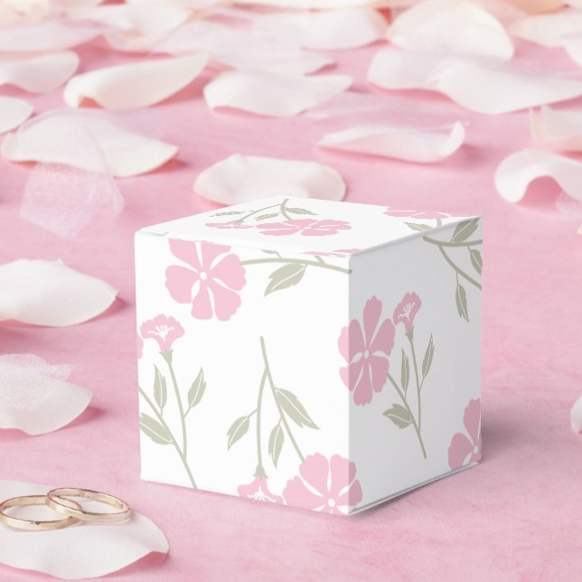 Caixas Clássicas de Favoritos com Padrão Floral Ro (Casamento)
