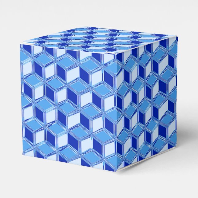 Caixas de 3 d crômicos - azul de cobalto (Frente)