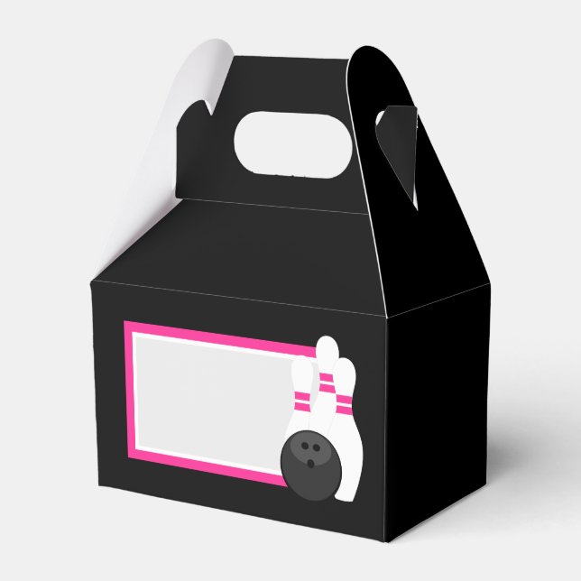 Caixas de Boliches rosa e preta (Frente)