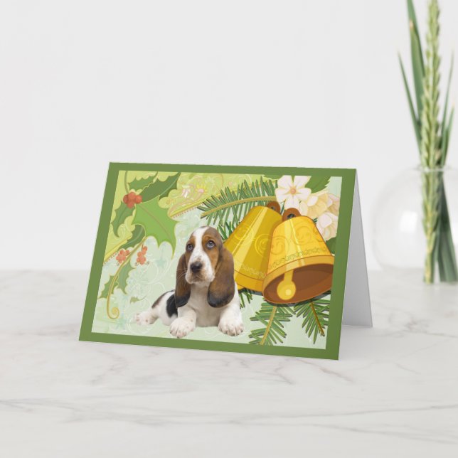 Caixas de Cartão de Natal de Caça-Basset (Frente)