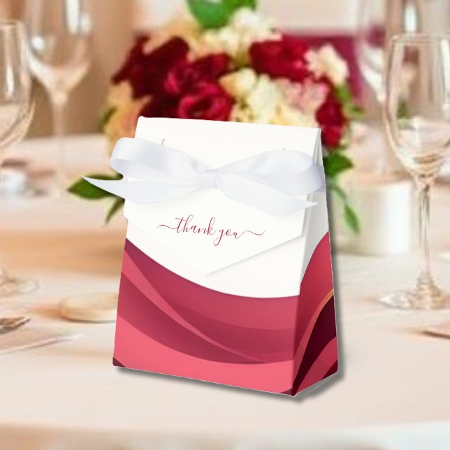 Caixas de Favor Burgundy (Burgundy Favor Boxes )