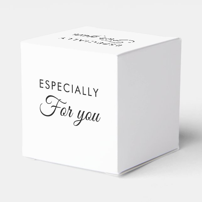 Caixas de Favor com Coração e Texto Personalizado  (Verso)