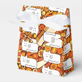 Caixas de Favor com Desenho de Linha de Gatos de D