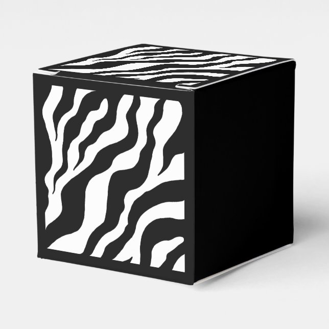 Caixas de Favor com Estampa de Zebra (Frente)