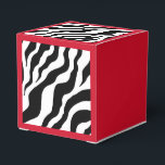 Caixas de Favor com Estampa de Zebra Retro<br><div class="desc">O design é de arte original.</div>