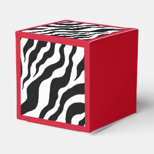 Caixas de Favor com Estampa de Zebra Retro