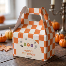 Caixas de Favor de Aniversário Coloridas de Hallow