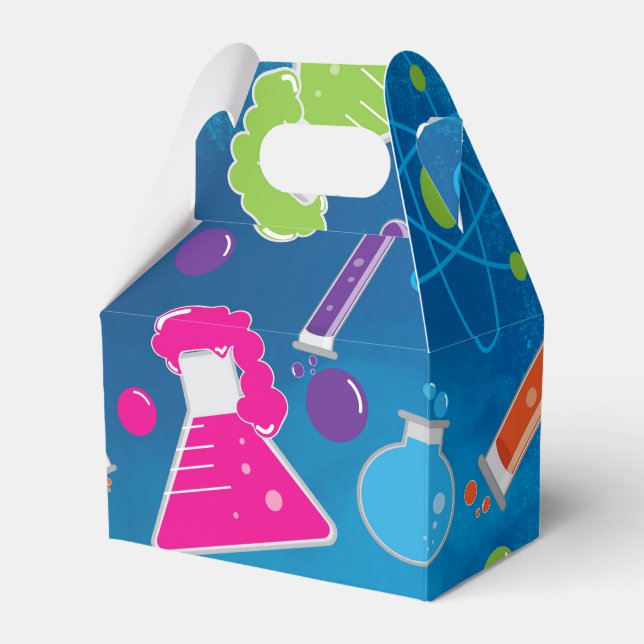 Caixas de Favor de Aniversário de Cientista de Ciê (Frente)