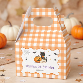 Caixas de Favor de Aniversário de Halloween Fofo e