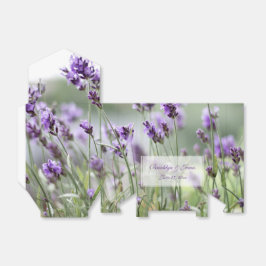 Caixas de Favor de Casamento Boêmia de Lavanda Per