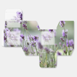 Caixas de Favor de Casamento Boêmia de Lavanda Per