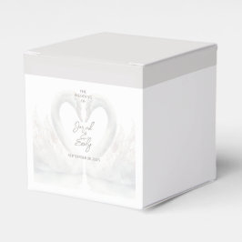 Caixas de Favor de Casamento Swan Personalizadas