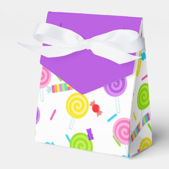 Caixas de Favor de Doces Roxos (Frente)