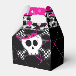 Caixas de Favor de Festa de Aniversário Caveira Ro