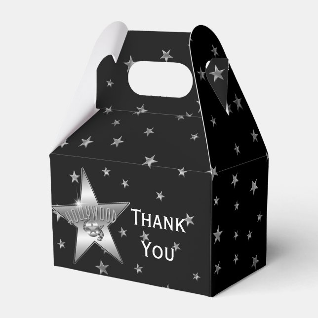 Caixas de Favor de Festa de Aniversário ESTRELA PR (Frente)