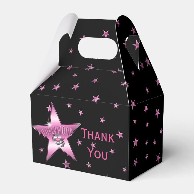 Caixas de Favor de Festa de Aniversário ESTRELA RO (Frente)