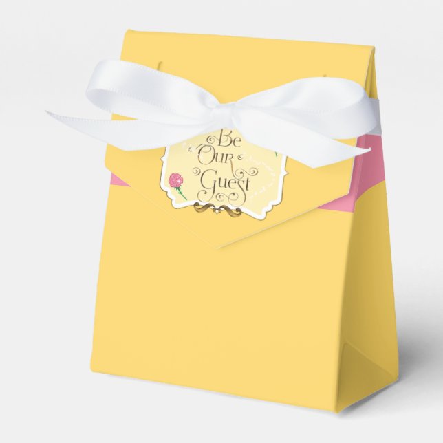 Caixas de Favor de Festa de Aniversário Rosa Rosa  (Frente)