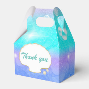 Caixas de Favor de Festa de Sereia Enfeitiçada Sob