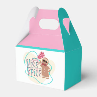 Caixas de Favor de Natal Do Gingerbird Man