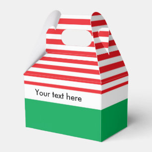 Caixas de Favor de Natal Vermelho Branco Verde
