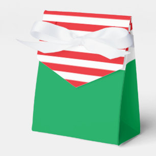 Caixas de Favor de Natal Vermelho Branco Verde par