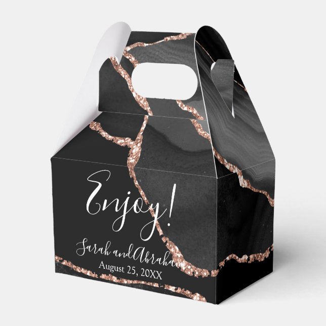 Caixas de Favor do Casamento com Largura Dourada d (Frente)