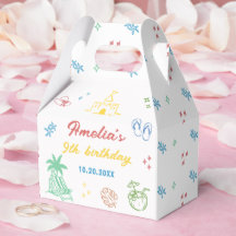 Caixas de Favor para Festa de Aniversário de Verão