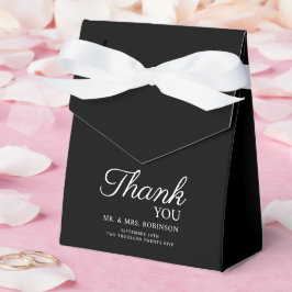 Caixas de favor para um casamento moderno minimali