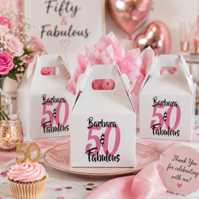Caixas de Favor Personalizadas 50 & Fabuloso Anive (Criador carregado)